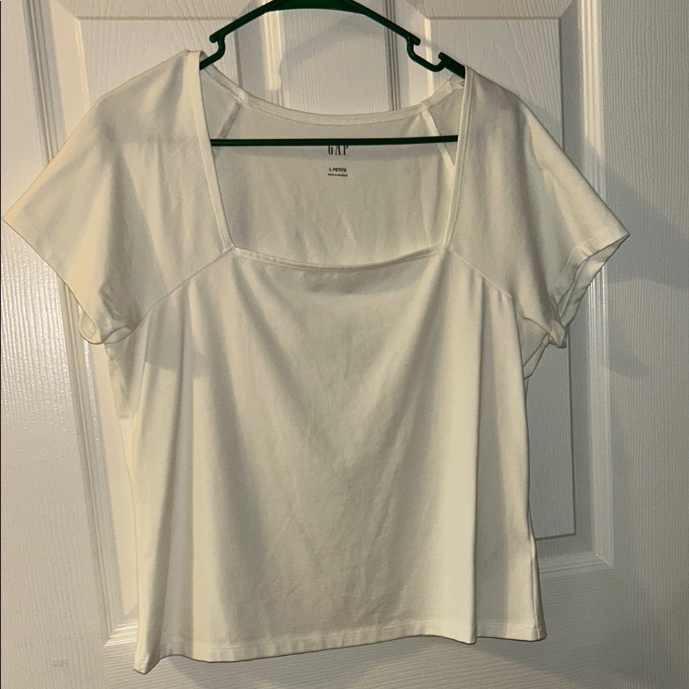 GAP Petite Fitted Cap Sleeve Top